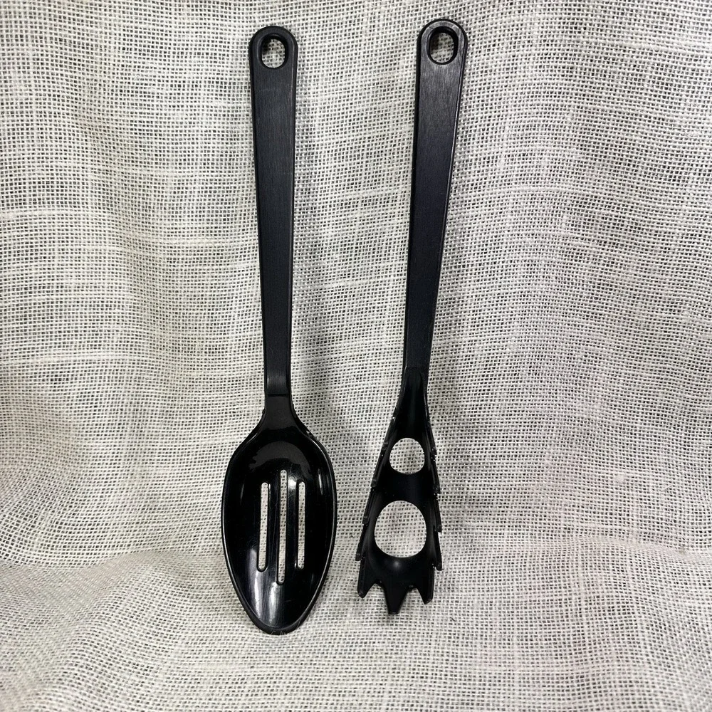 Tailor Made Products Black Nylon Slotted Spoon & Pasta Server USA Elroy WI‎